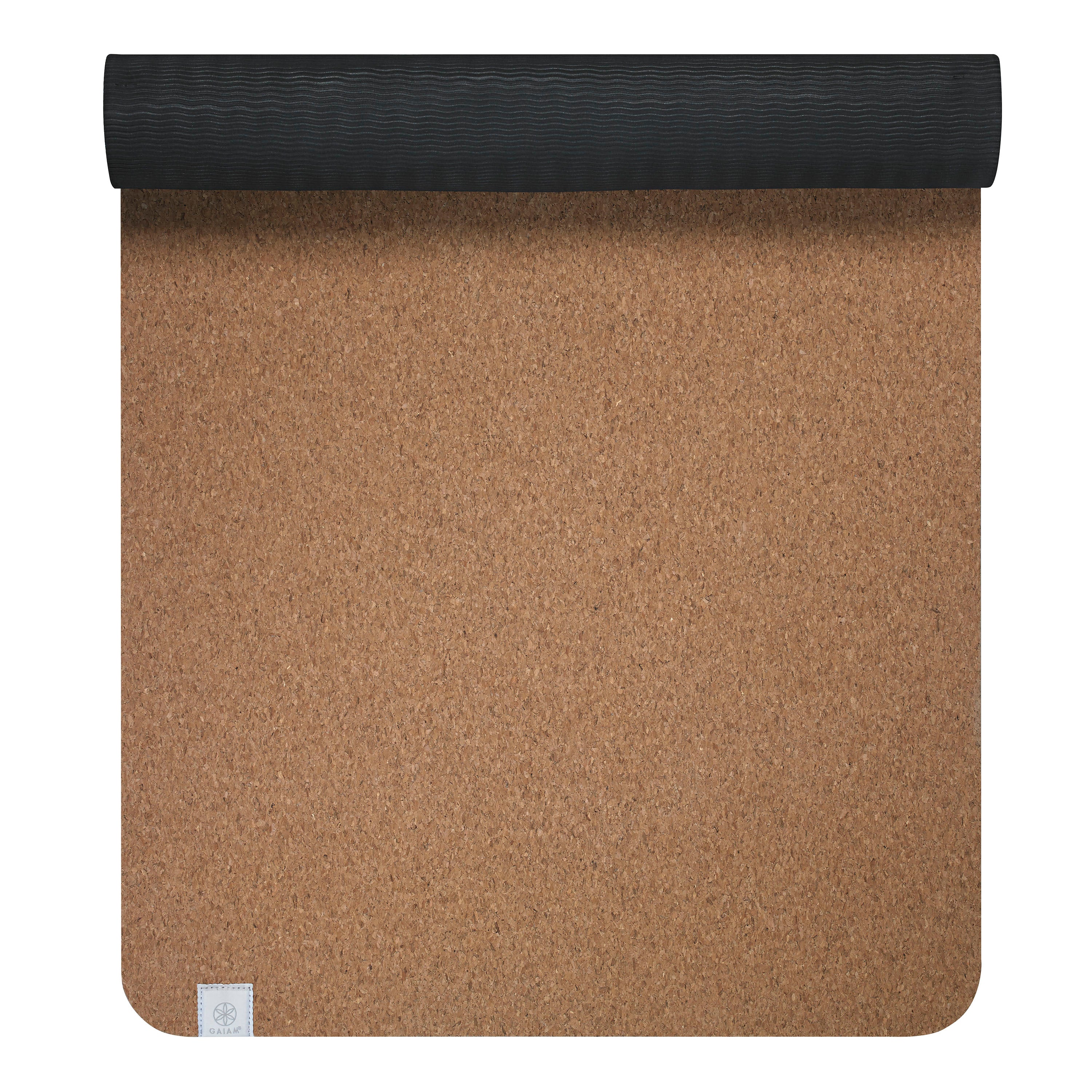 Performance Cork Yoga Mat (5mm) half rolled